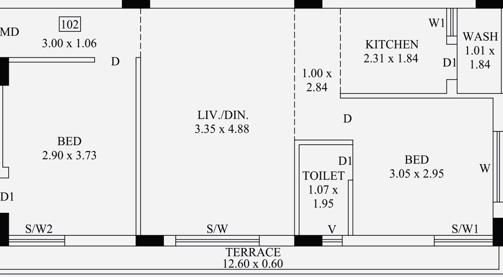 2 BHK Flat in Hightech Hitech Satyam City in Mavdi, Rajkot - Image 925429