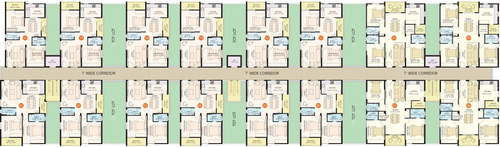 Floor Plan of JK Waterfront in Tadepalli, Vijayawada - Image 420496
