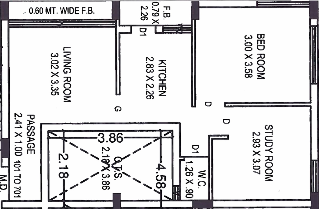 2 BHK Flat in KKV Barsana in Mavdi, Rajkot - Image 925444