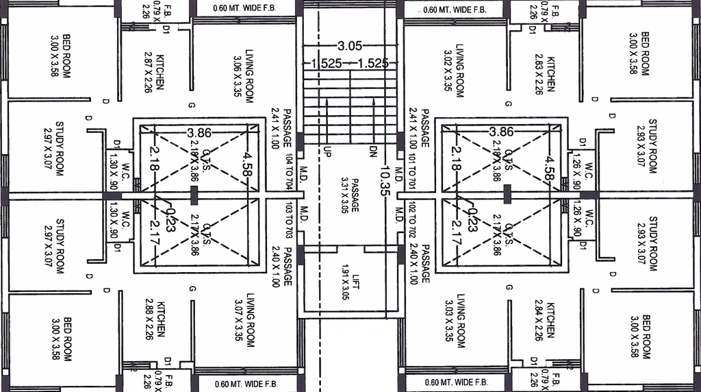 Floor Plan of KKV Barsana in Mavdi, Rajkot - Image 420519