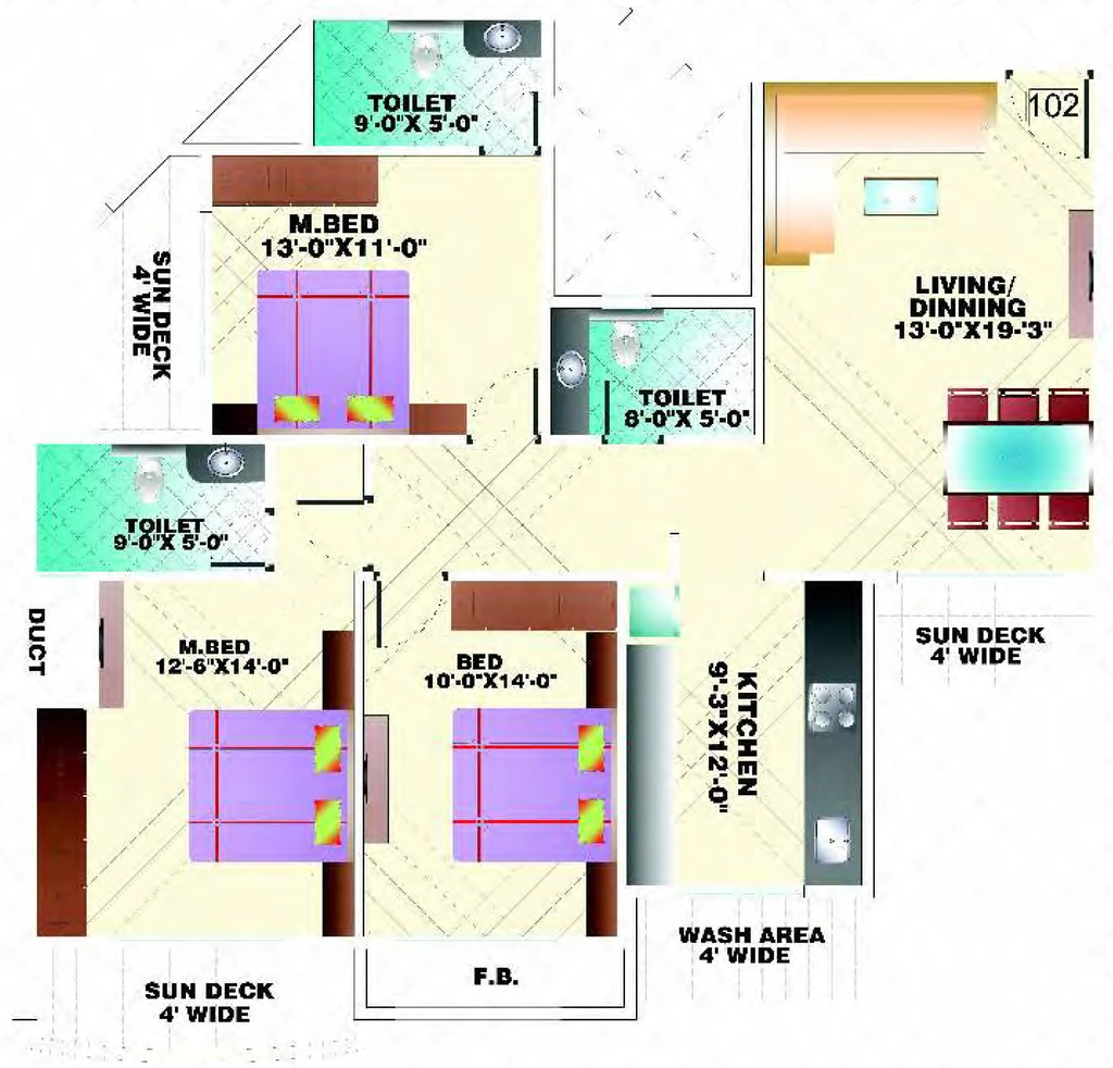 3 BHK Flat in Arihant Adita in Gangana, Jodhpur - Image 925601
