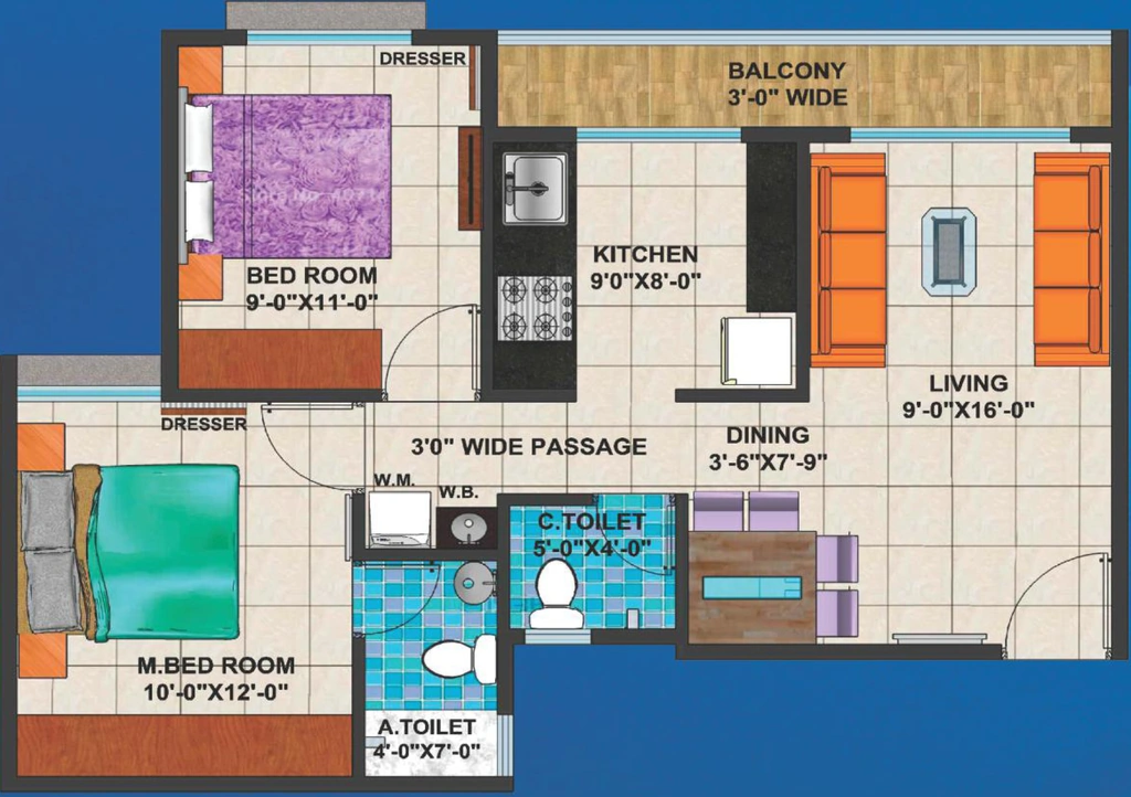 2 BHK Flat in Arihant Anchal in Chaukhan, Jodhpur - Image 925604
