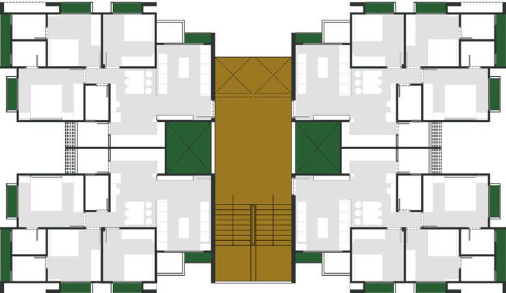 Floor Plan of Motherland Magnate Lifestyle in Vaishnodevi Circle, Ahmedabad - Image 26694