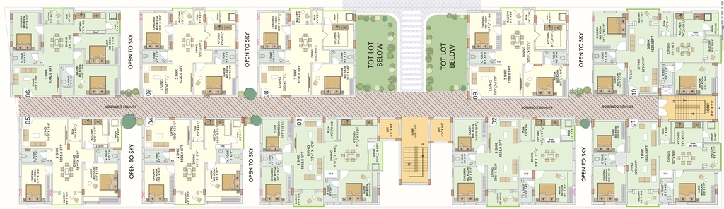 Floor Plan of Mega Green Avenues in Gollapudi, Vijayawada - Image 420634