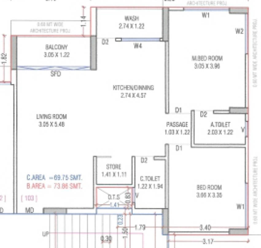2 BHK Flat in Aarya Shyam Heaven in Yoginagar Society, Surat - Image 925497