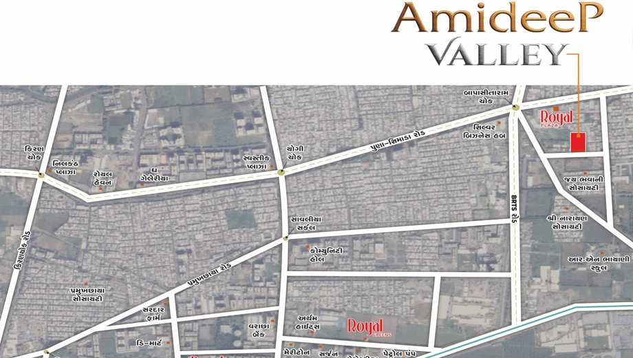 Location of Amideep Valley in Nana Varachha, Surat - Image 420670