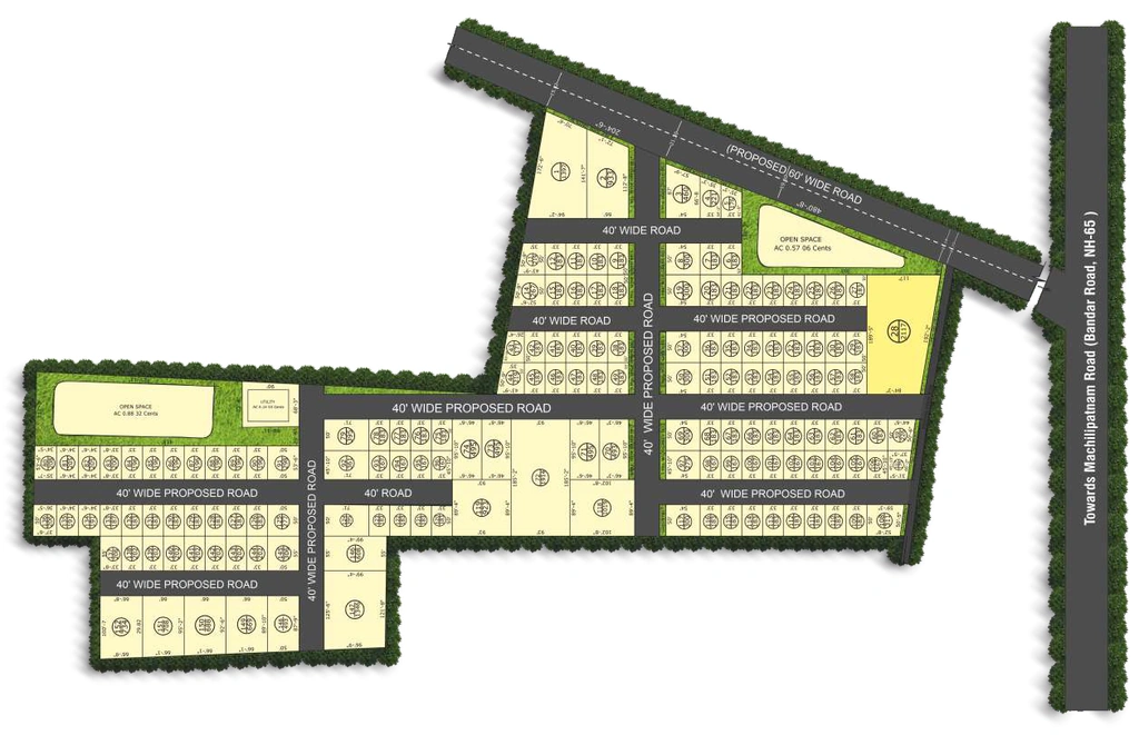 Master Plan of Sri Bhramaras Paradise in Edupugallu, Vijayawada - Image 420704