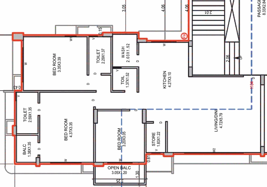 3 BHK Flat in Sankalp Pride in Dabholi, Surat - Image 925515