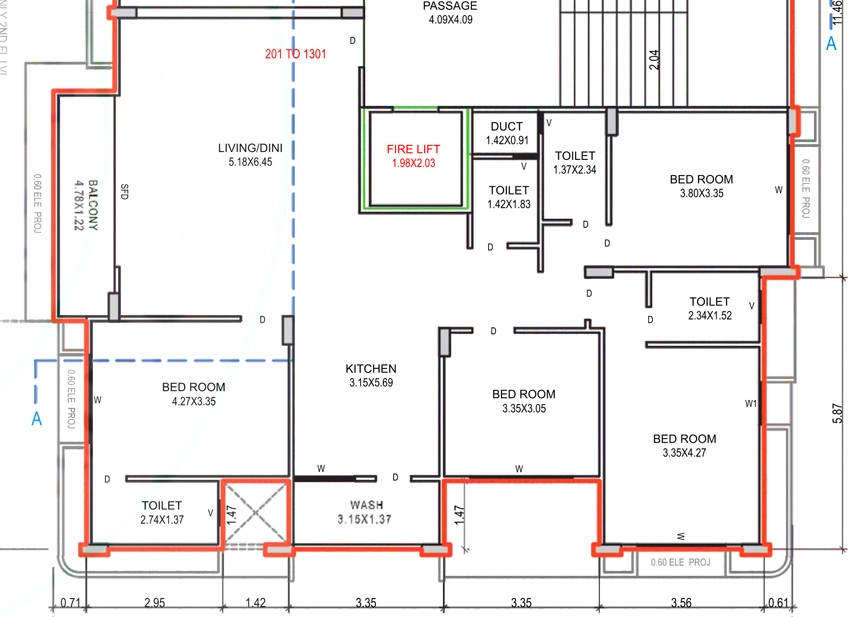 4 BHK Flat in Sankalp Pride in Dabholi, Surat - Image 925516