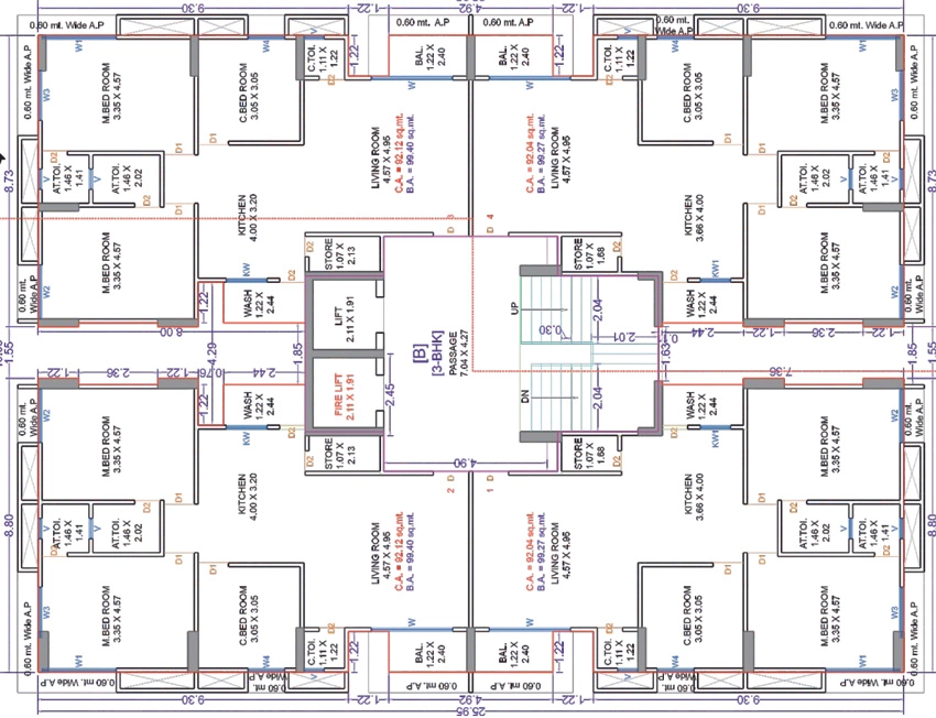 Floor Plan of Ganesha Nirvana Liberty in Mota Varachha, Surat - Image 420729
