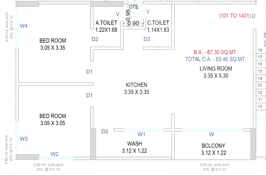 2 BHK Flat in Madhavbhai Darshan Luxuria in Valak, Surat - Image 925519