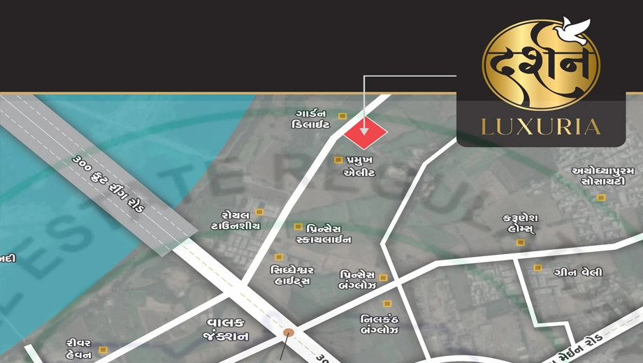 Location of Madhavbhai Darshan Luxuria in Valak, Surat - Image 420733