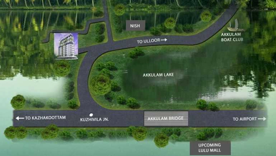 Location of Beacon Infinity in Aakkulam, Thiruvananthapuram - Image 420754