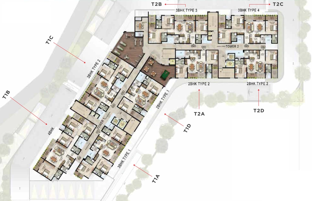 Master Plan of iCloudHomes Stories In The Sky in Aakkulam, Thiruvananthapuram - Image 420813