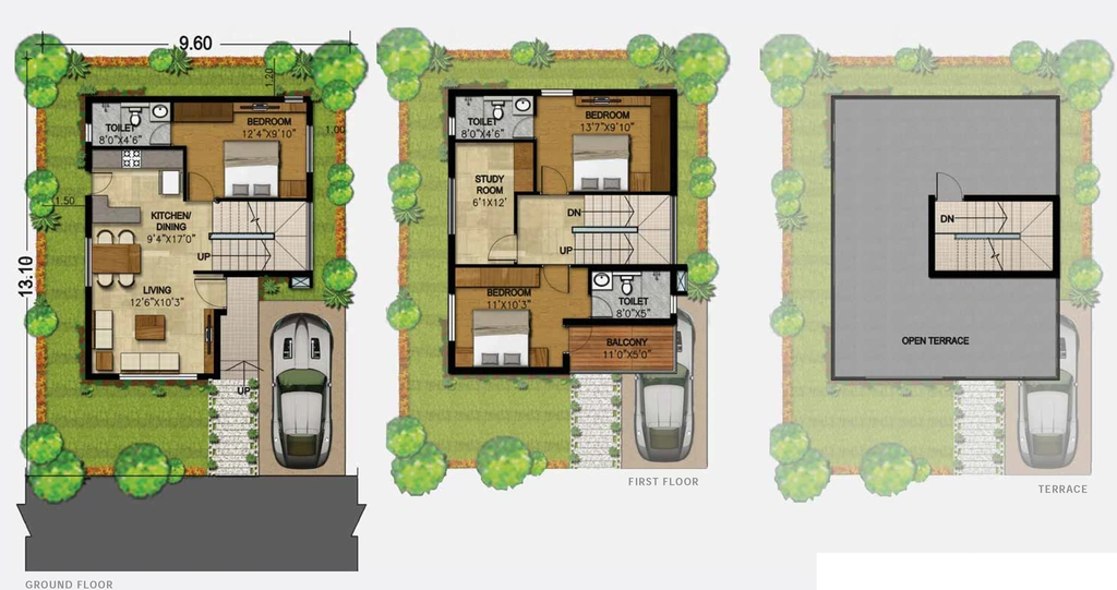 3 BHK House/Villa in iCloudHomes Winds Of Change in Aakkulam, Thiruvananthapuram - Image 925756