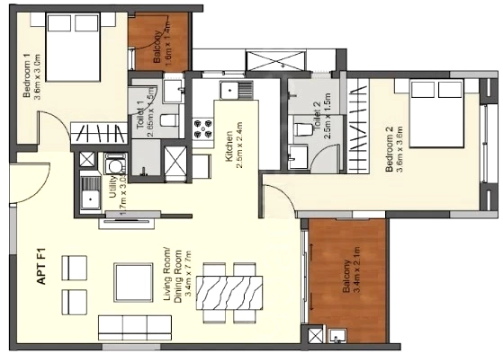 2 BHK Flat in Muthoot Homez Akkulam in Aakkulam, Thiruvananthapuram - Image 925748