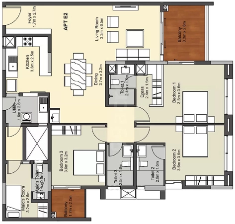 3 BHK Flat in Muthoot Homez Akkulam in Aakkulam, Thiruvananthapuram - Image 925750