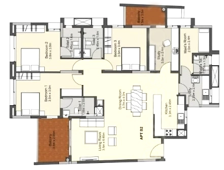 3 BHK Flat in Muthoot Homez Akkulam in Aakkulam, Thiruvananthapuram - Image 925754