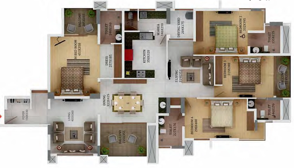 3 BHK Flat in Muthoot Homez Kowdiar in Kowdiar, Thiruvananthapuram - Image 925746