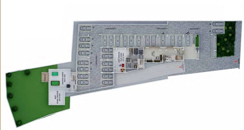 Master Plan of Muthoot Homez Kowdiar in Kowdiar, Thiruvananthapuram - Image 421443