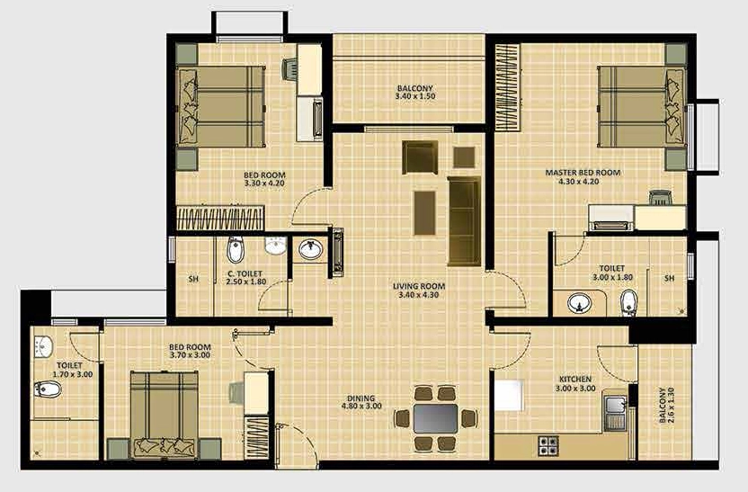 2 BHK Flat in VKL Garden in Sreekariyam, Thiruvananthapuram - Image 925741