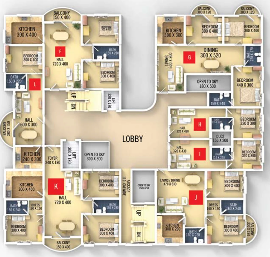 Floor Plan of VKL Santhi Homes in Pothencode, Thiruvananthapuram - Image 421427