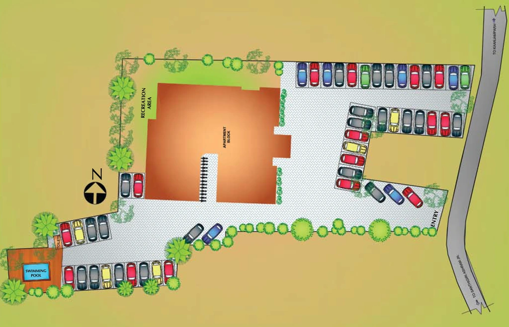 Master Plan of VKL Santhi Homes in Pothencode, Thiruvananthapuram - Image 421428