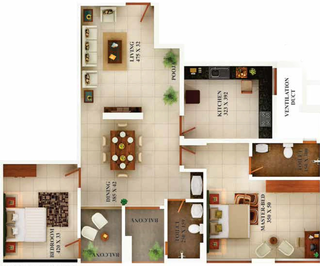 2 BHK Flat in VKL Towers in Kazhakootam, Thiruvananthapuram - Image 925731