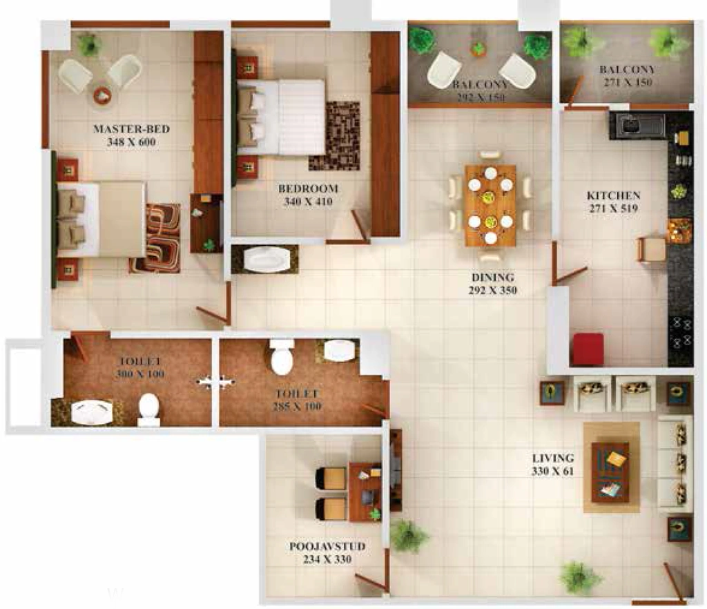 2 BHK Flat in VKL Towers in Kazhakootam, Thiruvananthapuram - Image 925789