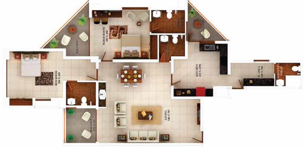 2 BHK Flat in VKL Towers in Kazhakootam, Thiruvananthapuram - Image 925790