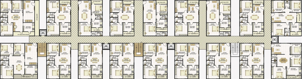 Floor Plan of Lordvens Sri Sai Balaji Enclave in Nunna, Vijayawada - Image 420748
