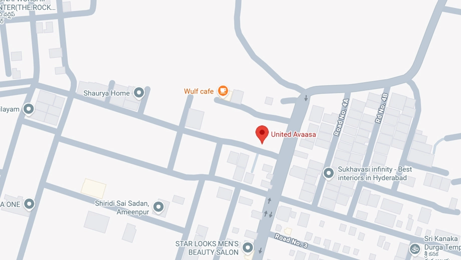 Location of United Avaasa in Ameenpur, Hyderabad - Image 420755