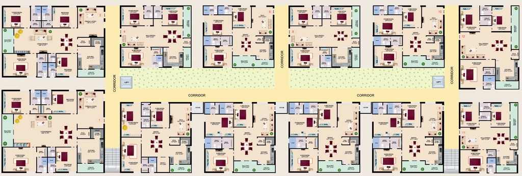 Floor Plan of PVR Pride in Patamata, Vijayawada - Image 420781