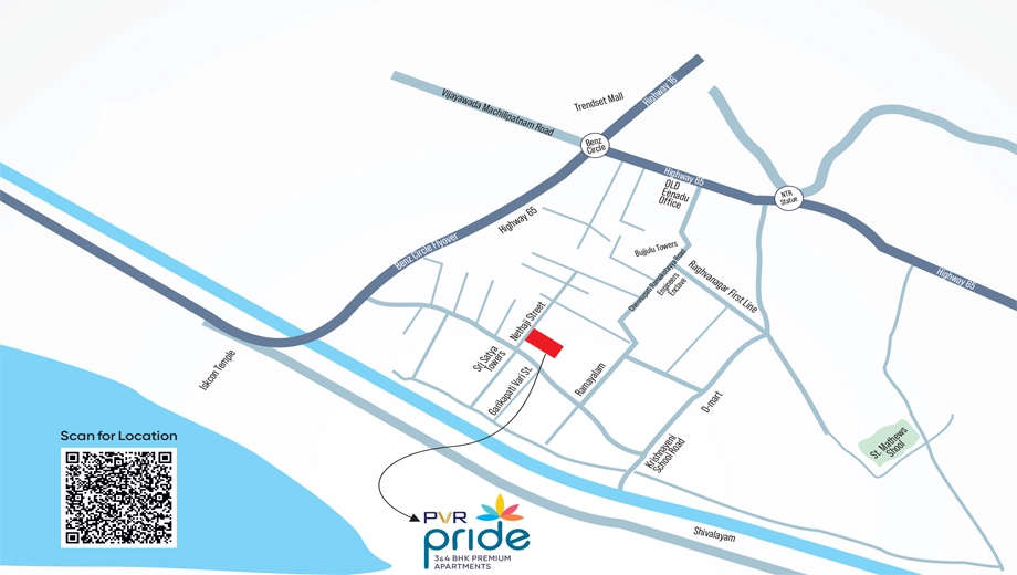 Location of PVR Pride in Patamata, Vijayawada - Image 420780