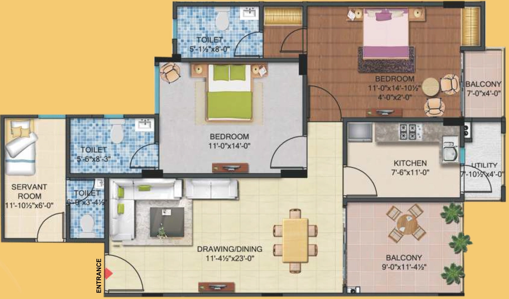 2 BHK Flat in Alokik Mayur Dhwaj Grand in Paota, Jodhpur - Image 925589
