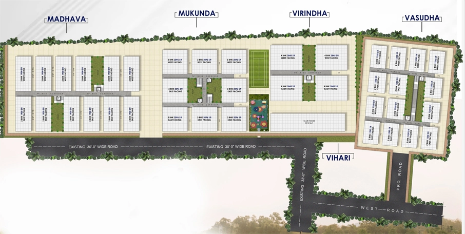 Master Plan of Shanmukha Diamond Valley in null, Vijayawada - Image 420844