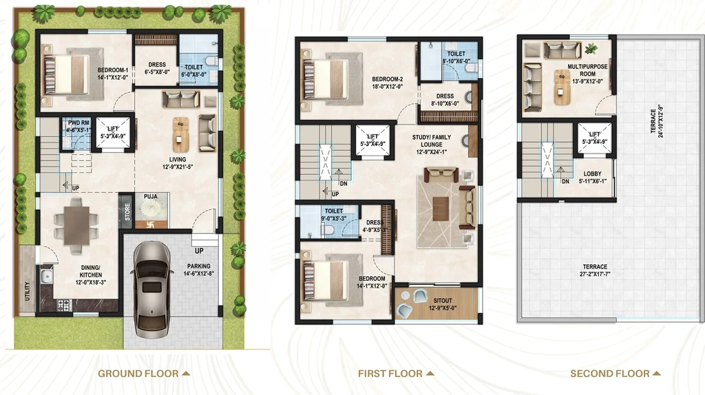 3 BHK House/Villa in Glentree Serenity in Nadargul, Hyderabad - Image 925607