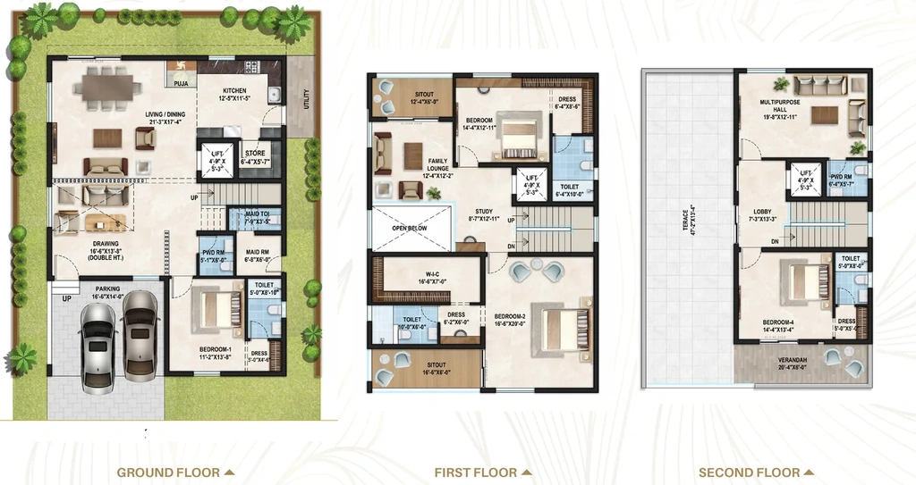 4 BHK Flat in Glentree Serenity in Nadargul, Hyderabad - Image 925613