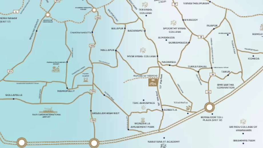 Location of Glentree Serenity in Nadargul, Hyderabad - Image 420928