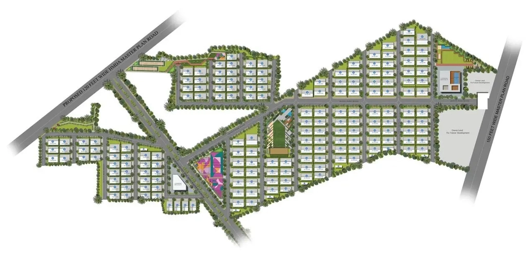 Master Plan of Glentree Serenity in Nadargul, Hyderabad - Image 420929