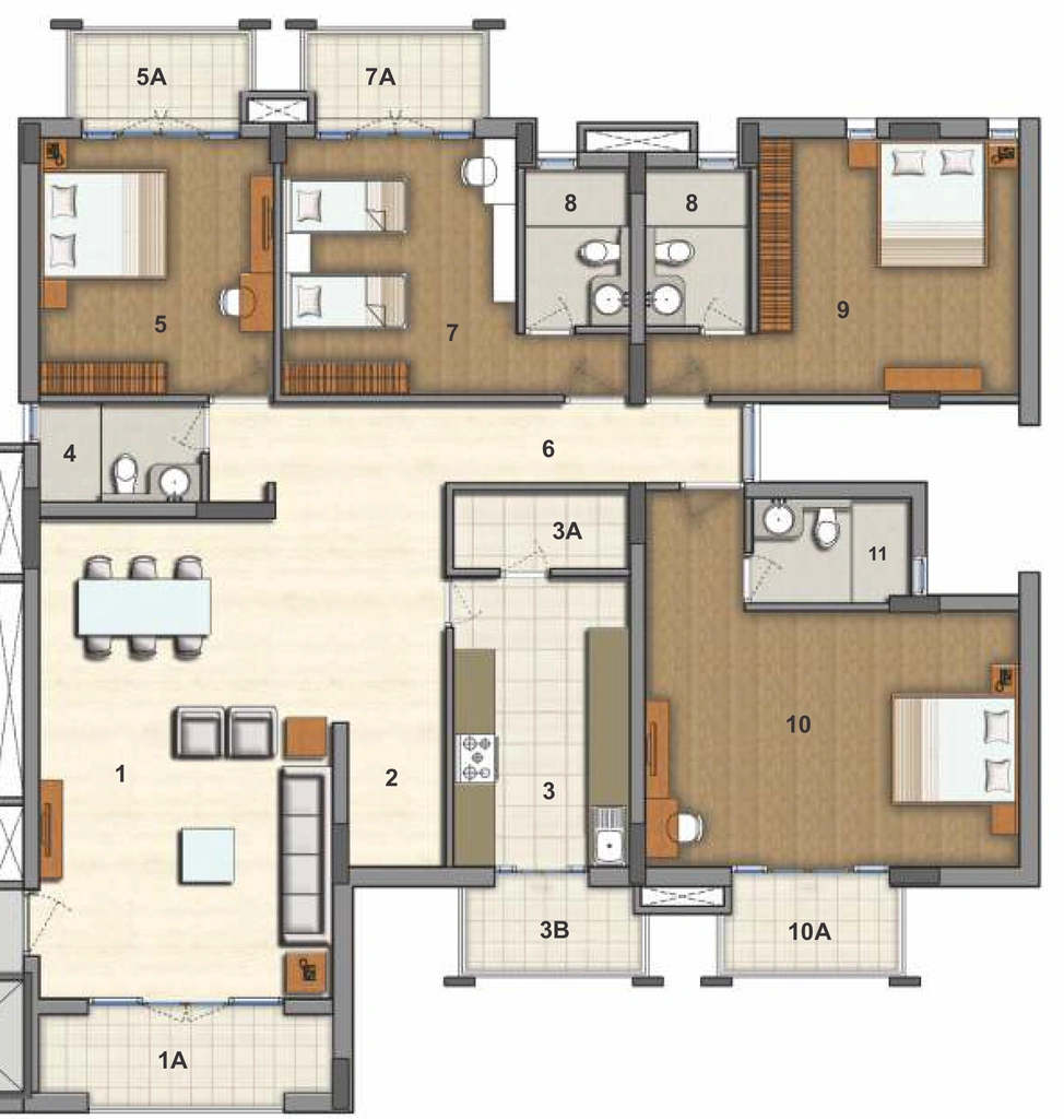 4 BHK Flat in Essgee Umaid Heritage in Ratanada, Jodhpur - Image 925625