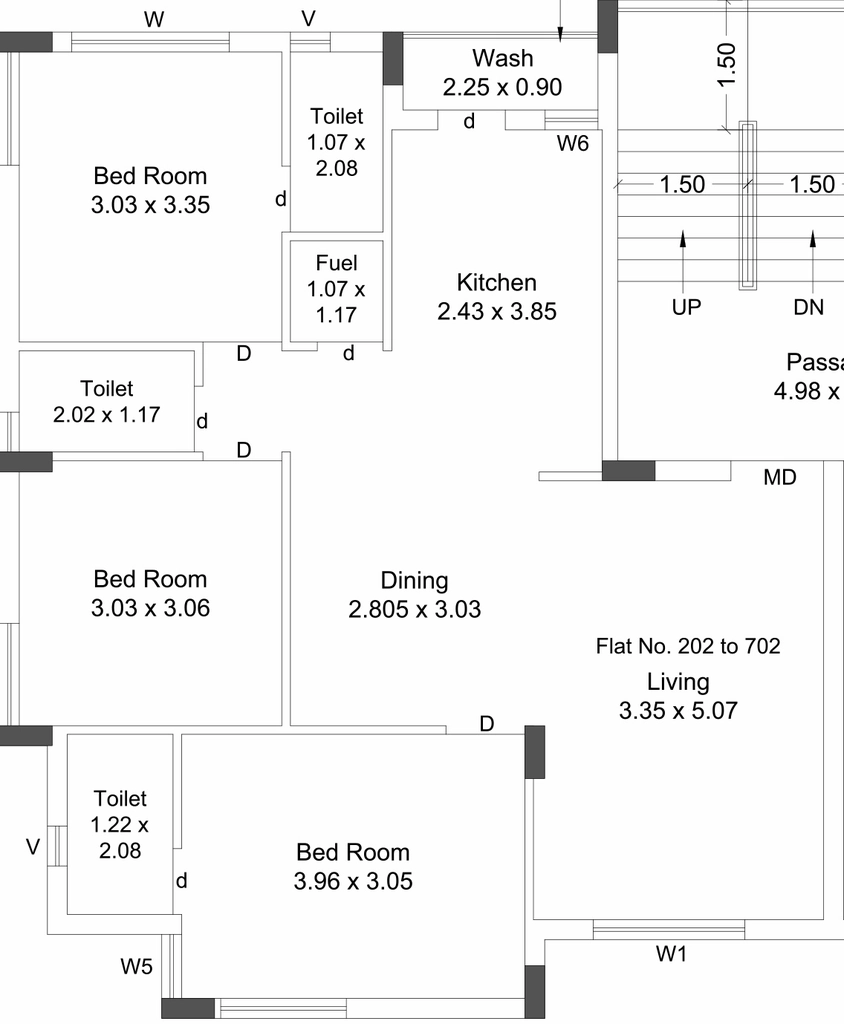 3 BHK Flat in Madhav Green Sky in Mavdi, Rajkot - Image 925626