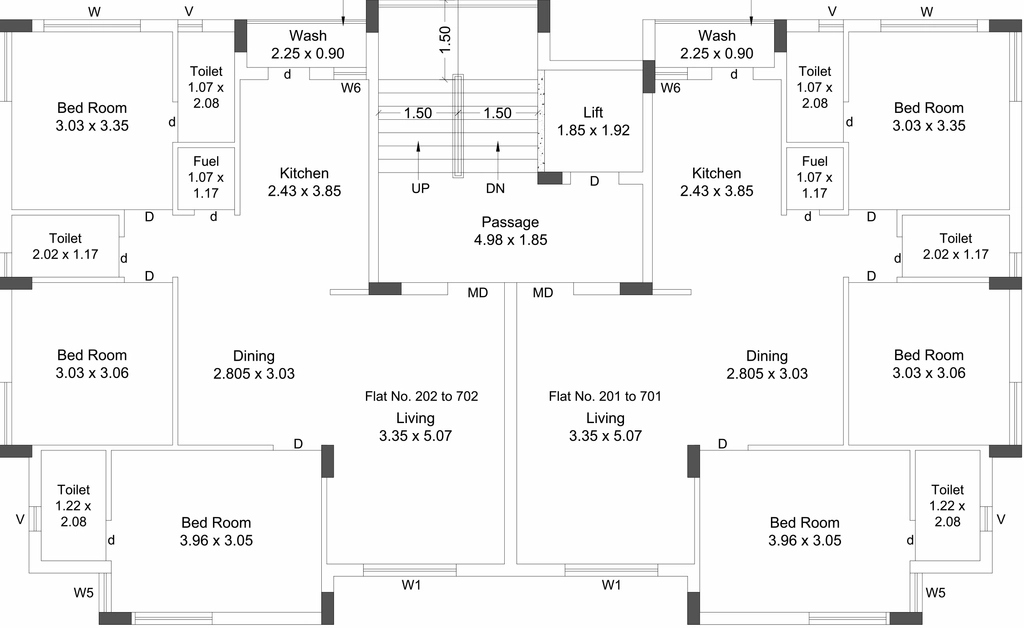 Floor Plan of Madhav Green Sky in Mavdi, Rajkot - Image 421000