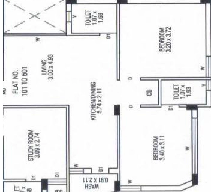2 BHK Flat in Panchvati Avenue in Mavdi, Rajkot - Image 925636