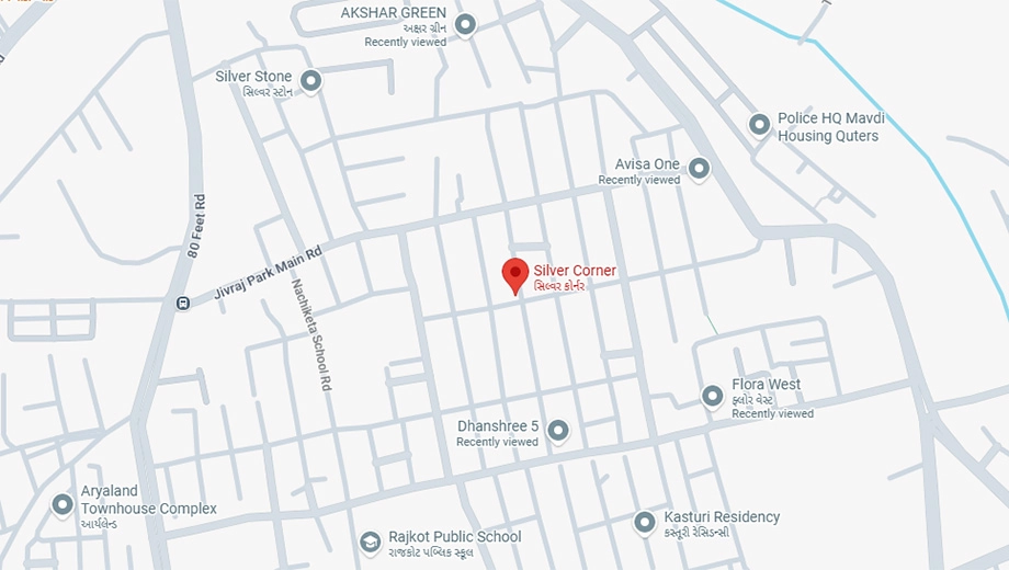 Location of Radha Silver Corner in Mavdi, Rajkot - Image 421048