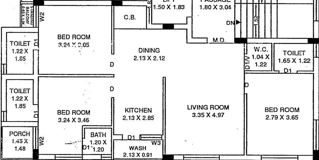 3 BHK Flat in Radhe Krishna Vraj Palace in Mavdi, Rajkot - Image 925641