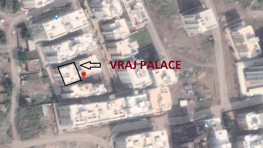Location of Radhe Krishna Vraj Palace in Mavdi, Rajkot - Image 421068