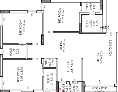 3 BHK Flat in Reva Shilpan Prime in Mavdi, Rajkot - Image 925649