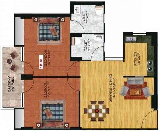 2 BHK Flat in Vijaylaxmi Heights in null, Jodhpur - Image 925651
