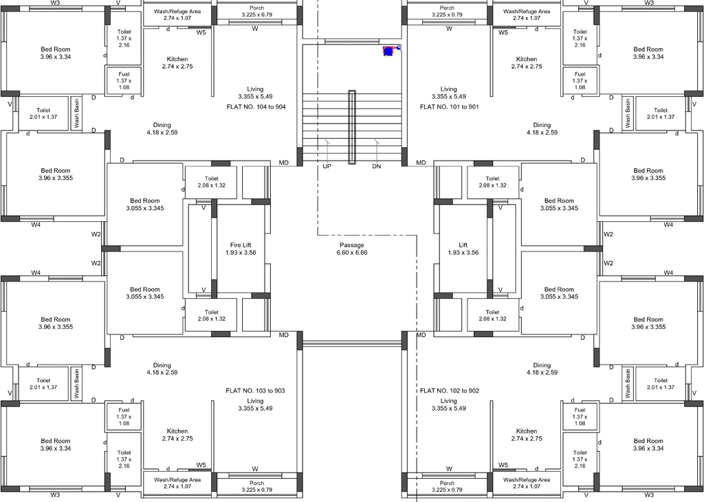 Floor Plan of Sakar Vasant Iconic in Mavdi, Rajkot - Image 421145